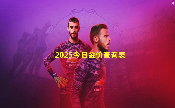 2025今日金价查询表