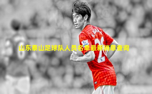 山东泰山足球队人员名单最新消息查询