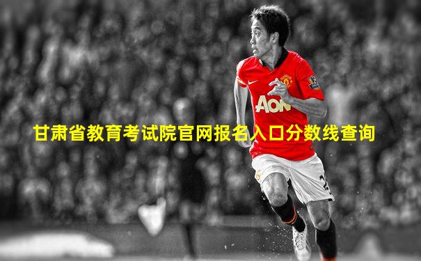 甘肃省教育考试院官网报名入口分数线查询