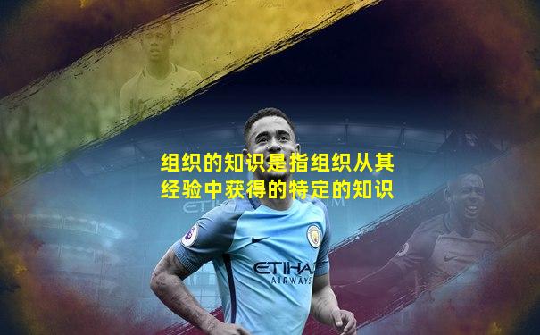 组织的知识是指组织从其经验中获得的特定的知识