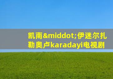 凯南·伊迷尔扎勒奥卢karadayi电视剧